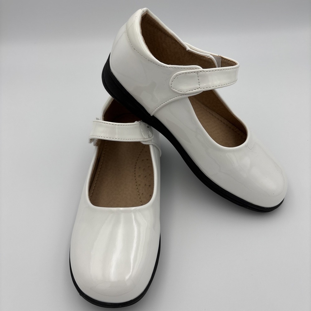 Girls Kids 2.5 /33 EUR Wedding Formal Dress School Mary Jane Patton Leather Shoe - Picture 6 of 13